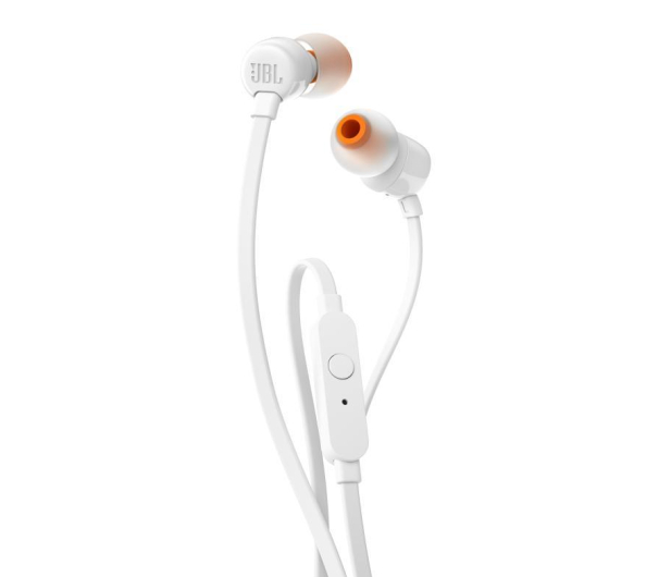 JBL Sluchawki Douszne T110 Biale - 363605 - zdjęcie